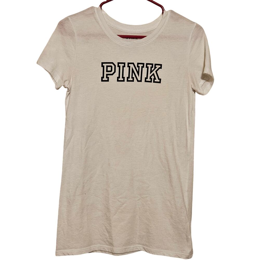 Pink Basic White Layering Tshirt